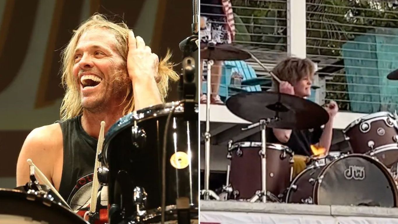 Mirá el emotivo homenaje a Taylor Hawkins por parte de su hijo