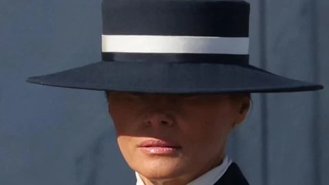 El sombrero de Melania Trump