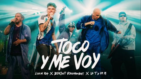 Bersuit estrenó la nueva versión de “toco y me voy” junto a Luck Ra y La T y la M