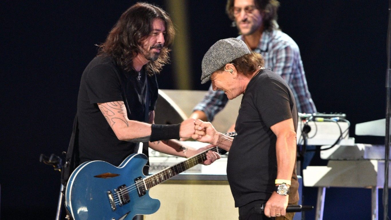 Foo Fighters tocó Back In Black con Brian Johnson